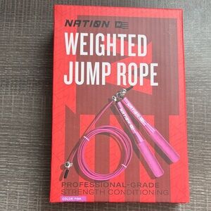 Nation LTD Pink Weighted Jump Rope